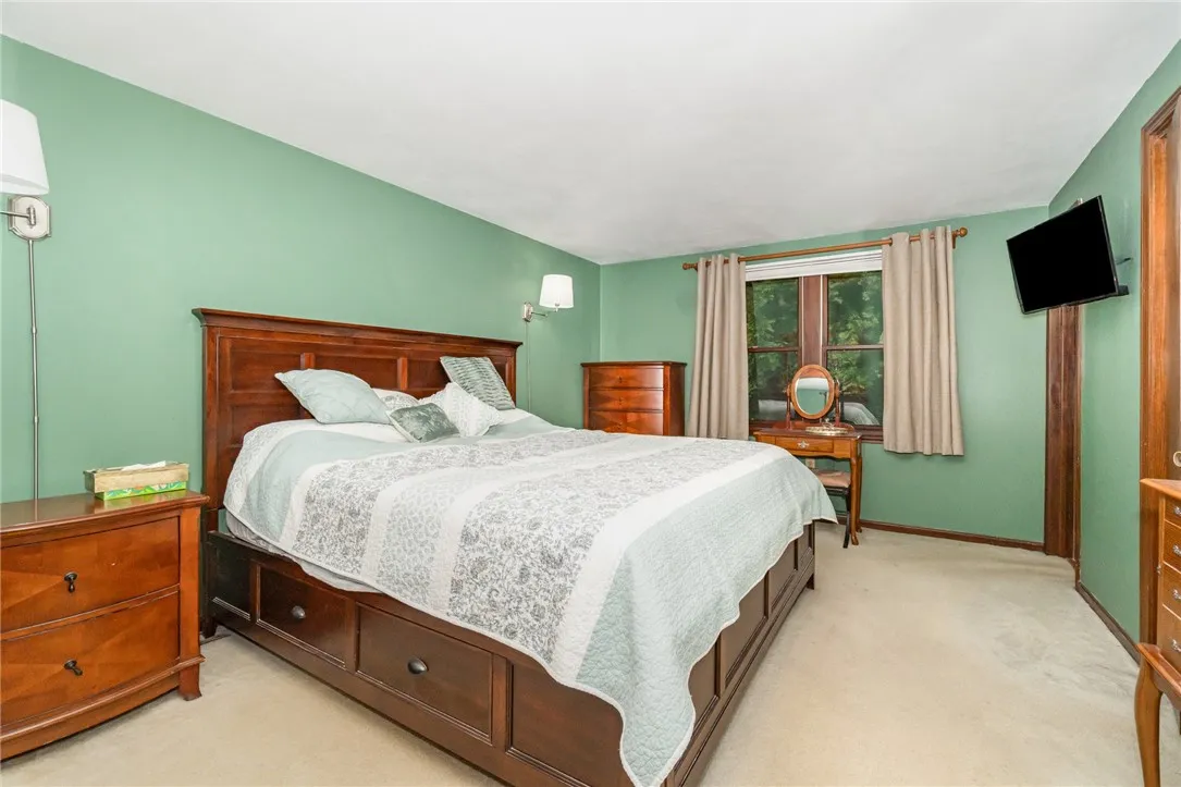Master bedroom w/ connected bathroom