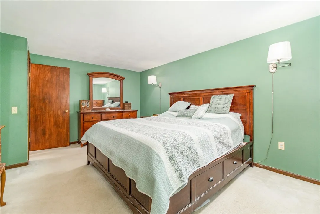 Master bedroom w/ connected bathroom