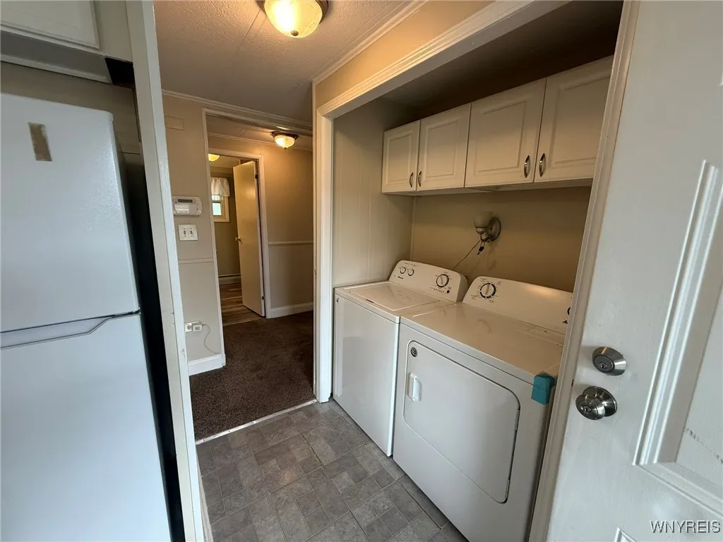 including the washer and dryer