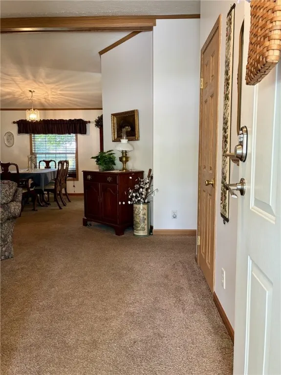 There is a spacious entrance and a convenient coat closet.