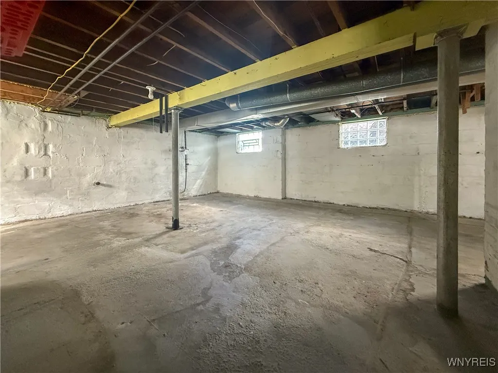 GlassBlock Windows throughout basement