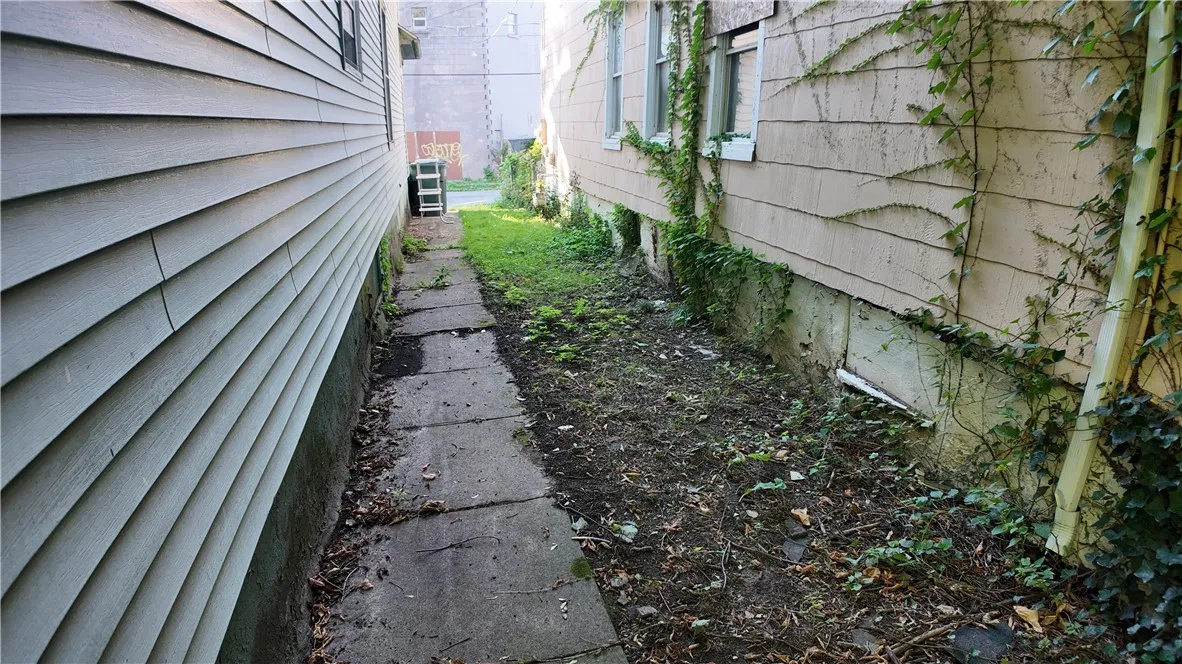 Side of the property.