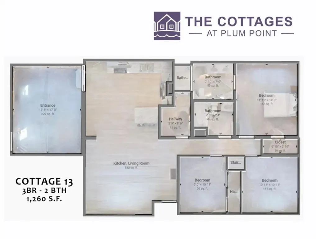 Floor Plan - 1260 Sq Ft