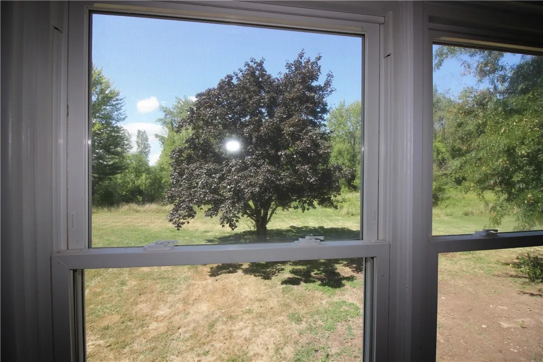 View of private rear yard from bedroom
