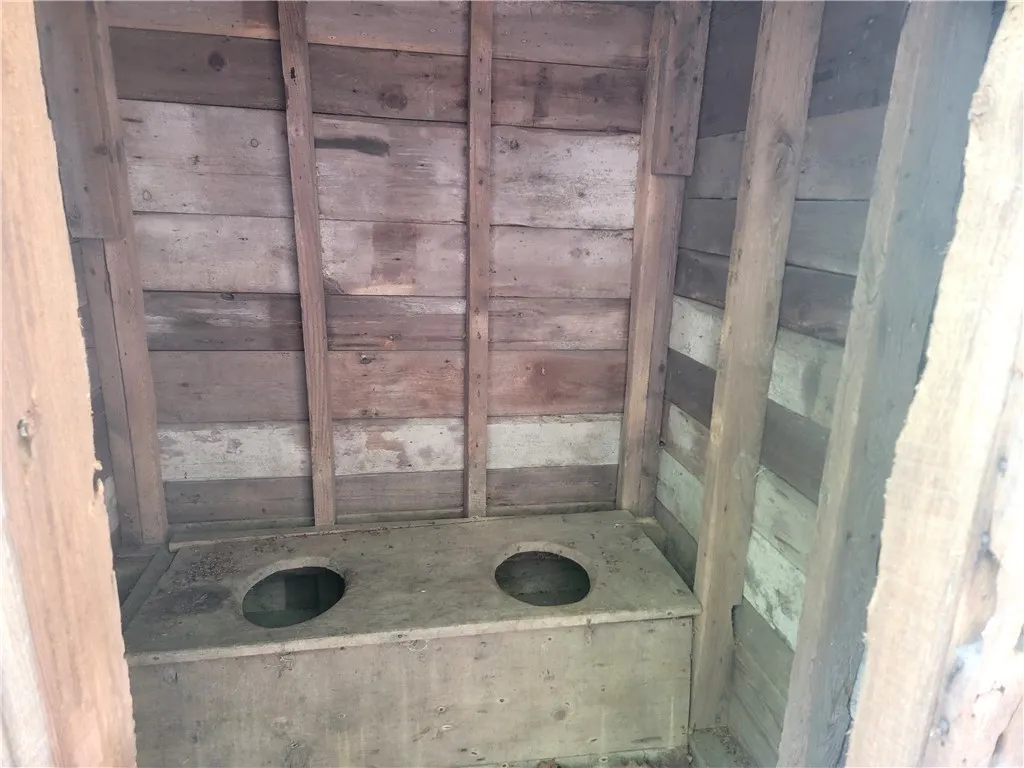 Inside Original Outhouse
