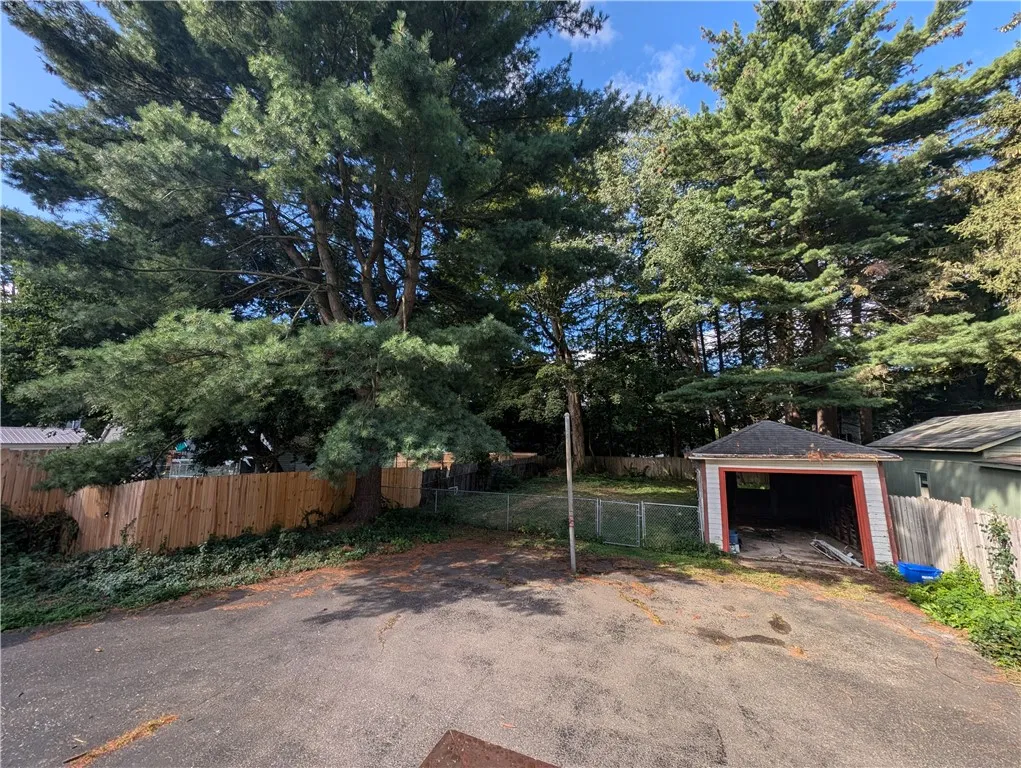 yard and garage