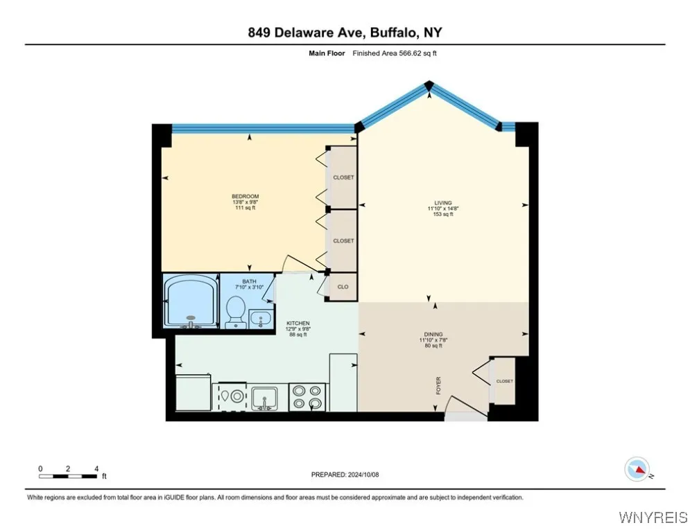 849 Delaware Avenue 302, Buffalo, New York 14209, Buffalo, New York 14209, 1 Bedroom Bedrooms, 4 Rooms Rooms,1 BathroomBathrooms,Residential,For Sale,849 Delaware Avenue 302, Buffalo, New York 14209,0,B1633939