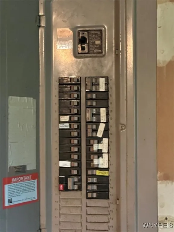 200 Amp electrical service panel.