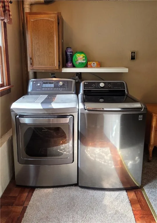 Laundry in lower level