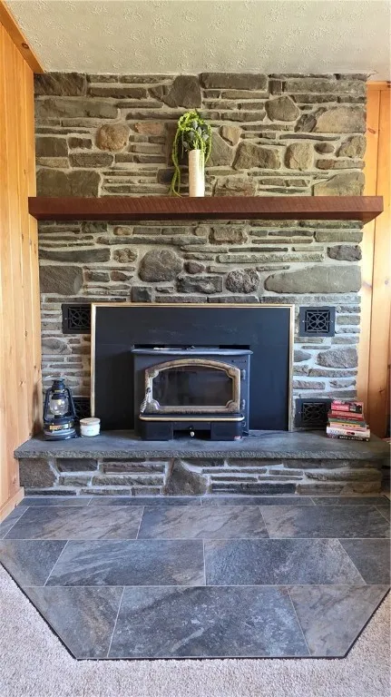 Living room fireplace