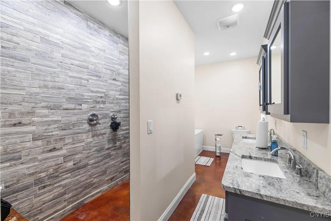 Bath, walk in shower