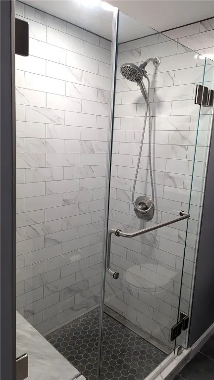 custom tile walk in shower