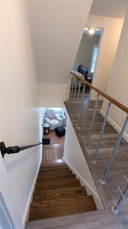 another view of upper landing and stairs going down to 1st floor