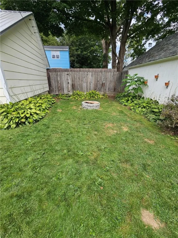 yard, firepit