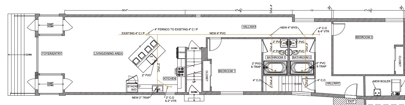 Plans for Bakery area- for loft style unit.