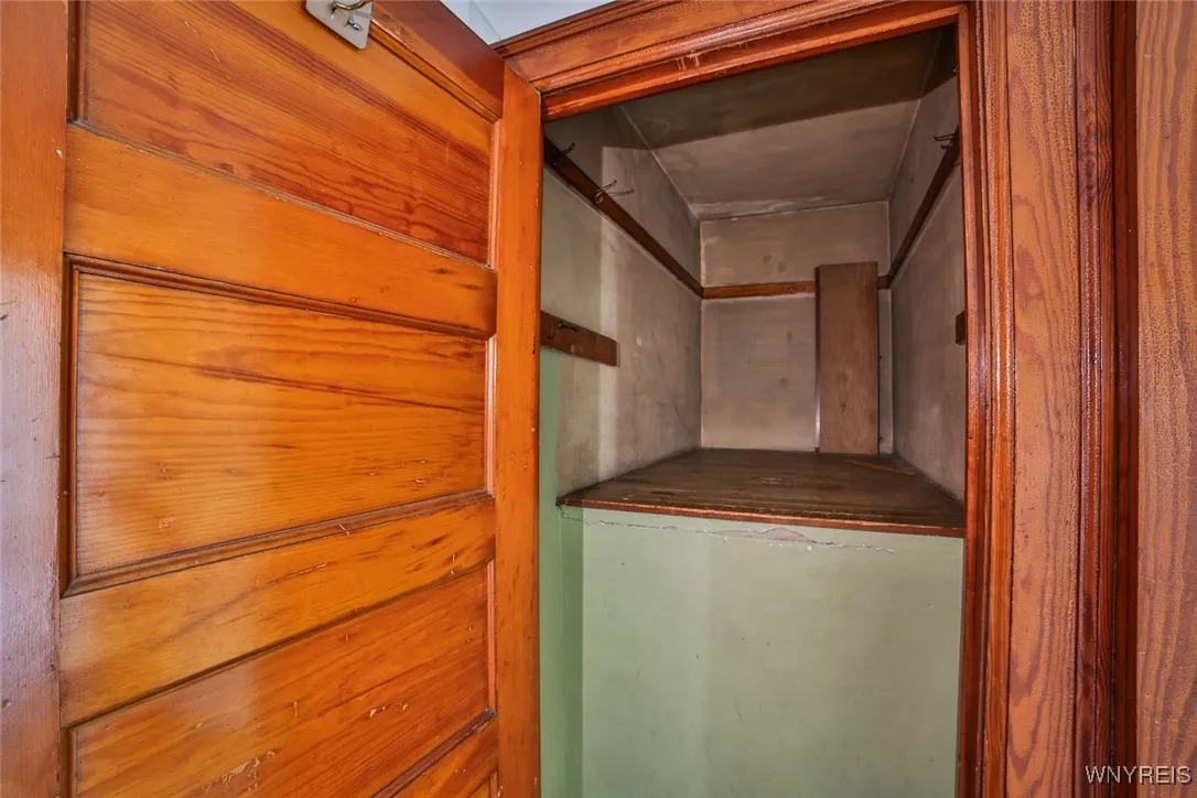 Deep storage hall closet