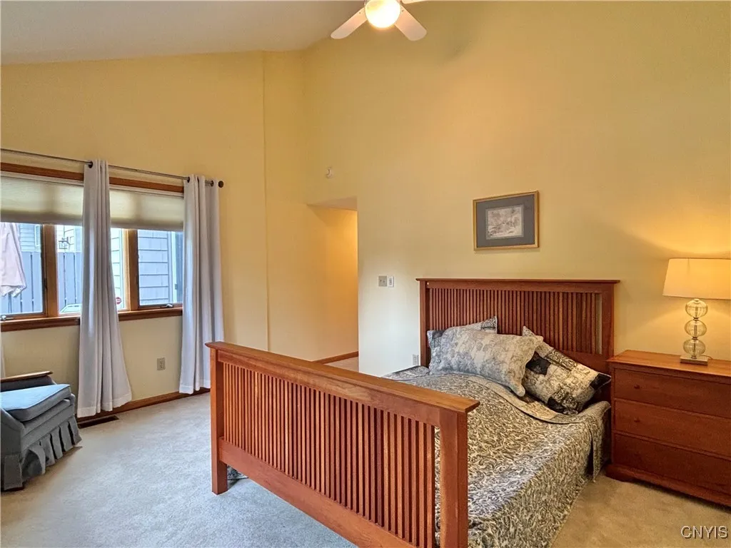 Bedroom.  Notice the ceiling fan.