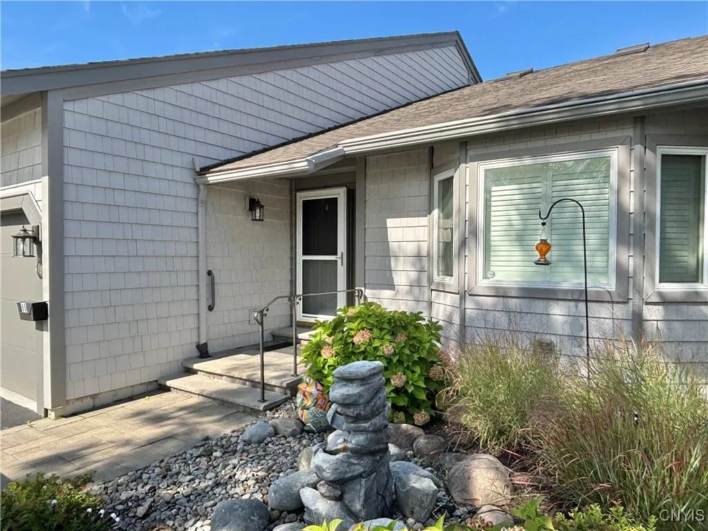 Front entry and courtyard.