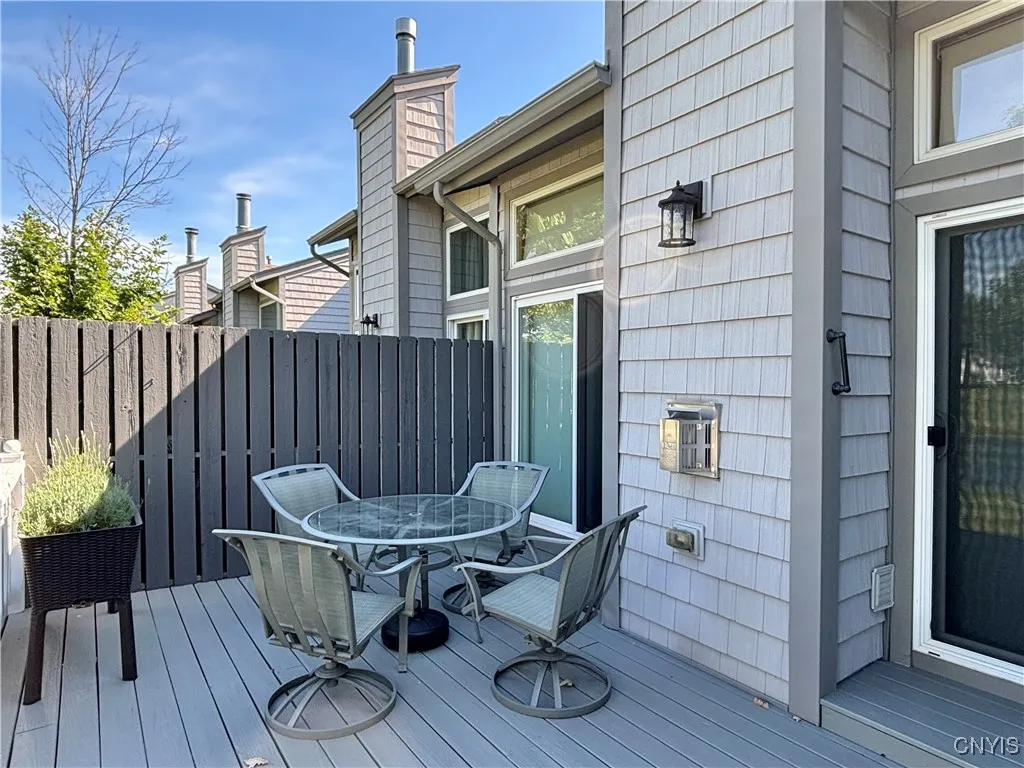 Deck was recently repainted.