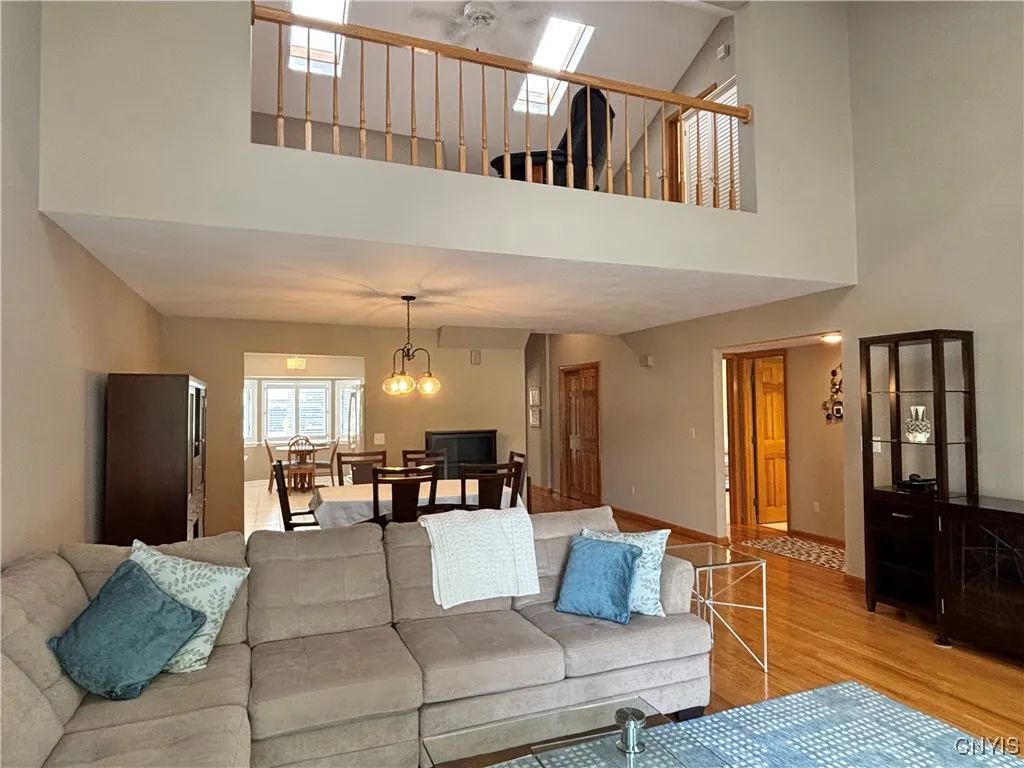 Living room.  First floor bedrooms are to the right.