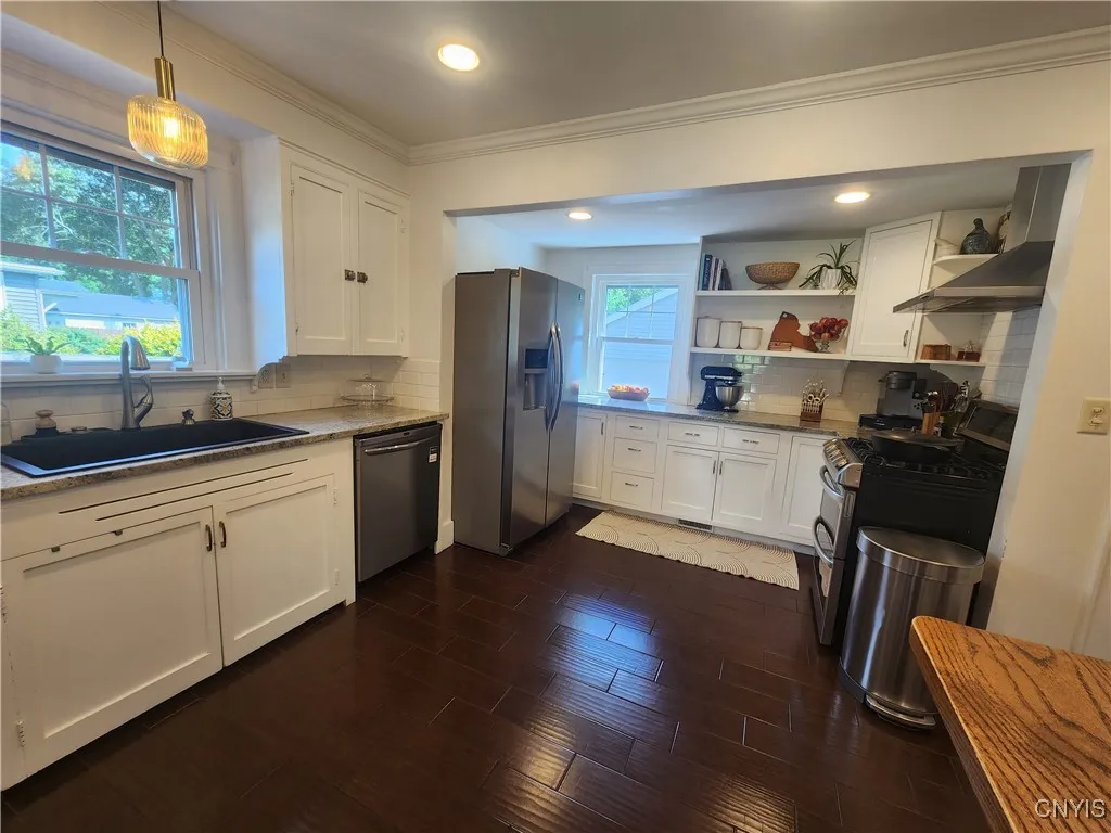 New cabinetry built to match original vintage style