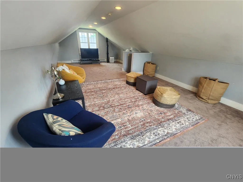 Walk-up attic finished with both baseboard heat and ductless a/c