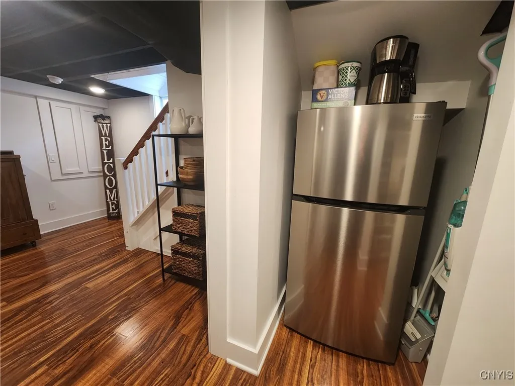 Thoughtfully engineered space utilizes entire lower level
