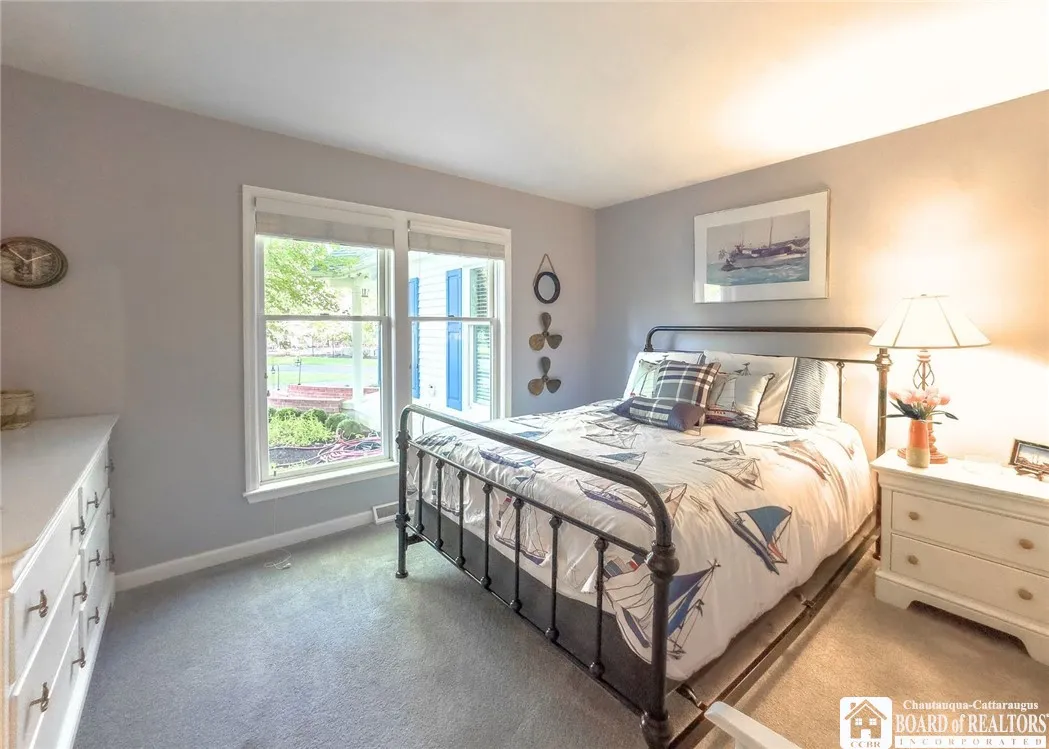 Bedroom #1 has lovely windows and adjacent bath