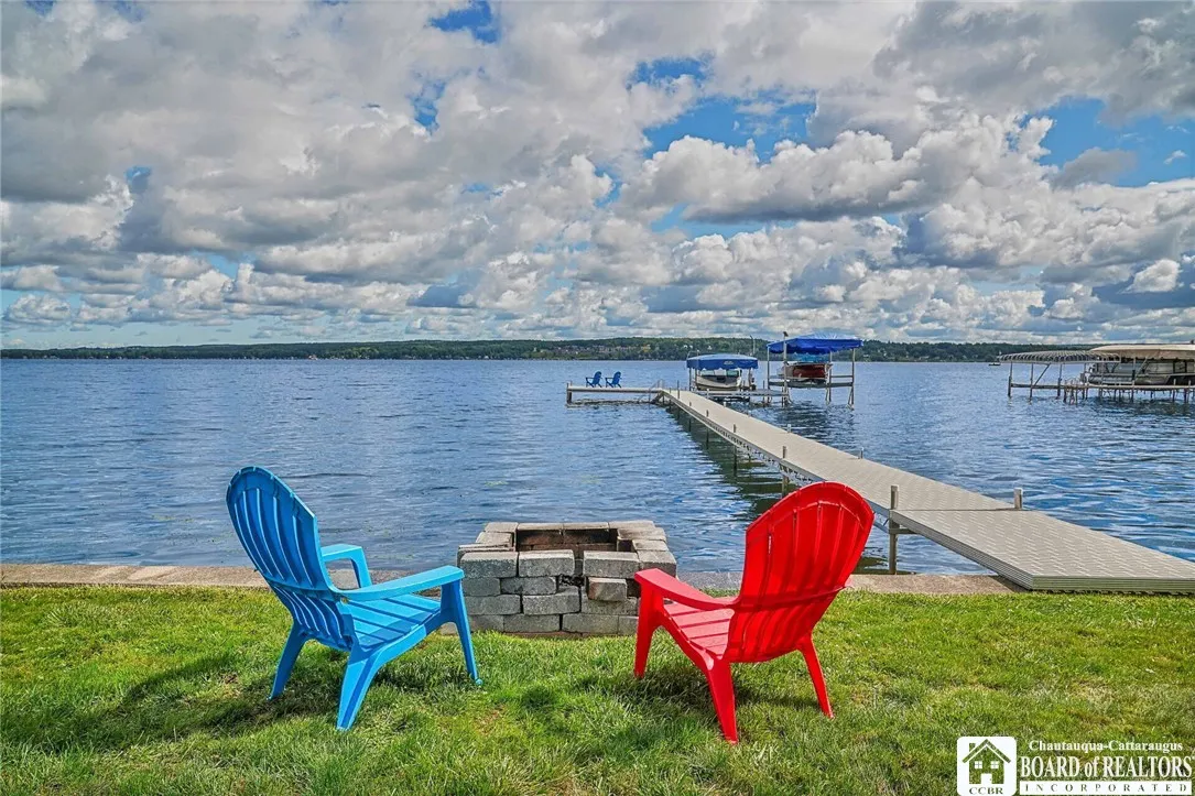 Breathtaking views everywhere including the lakeside firepit.
