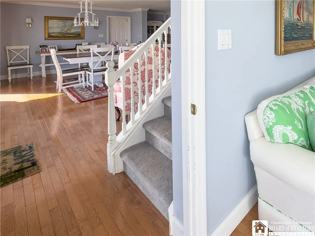 Although the second floor spaces connect by walking through a room, please join us upstairs via the first staircase for a more private approach.