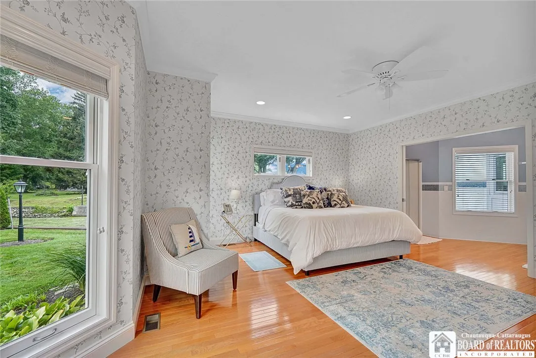 It is very generous in size with pretty windows and lots of natural light.