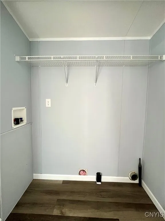 Pantry in Kitchen doubles as laundry area