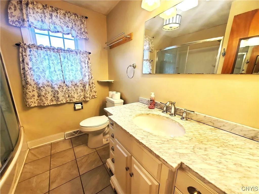 Second floor hall bathroom.
