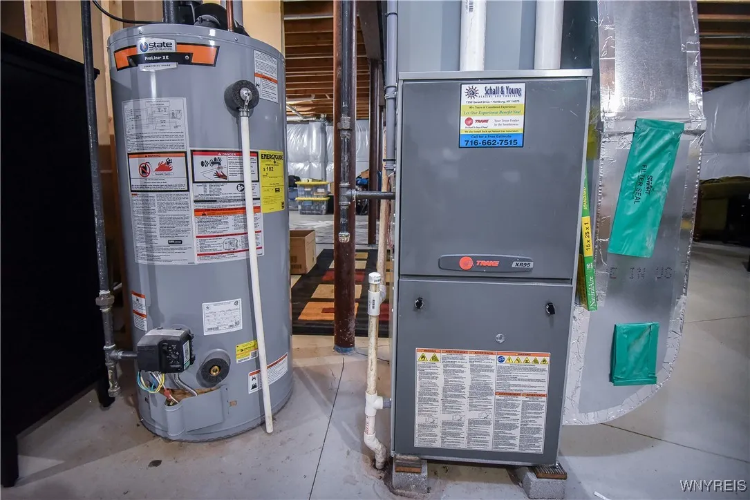 Hot water heater and furnace