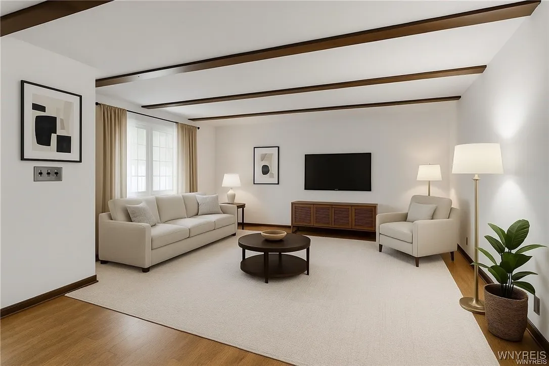 VIRTUALLY STAGED LIVING ROOM