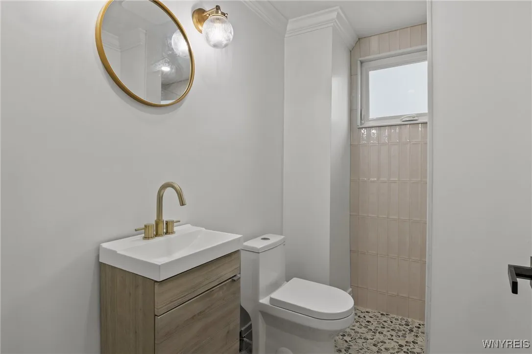 Second floor full bathroom with stand up shower.