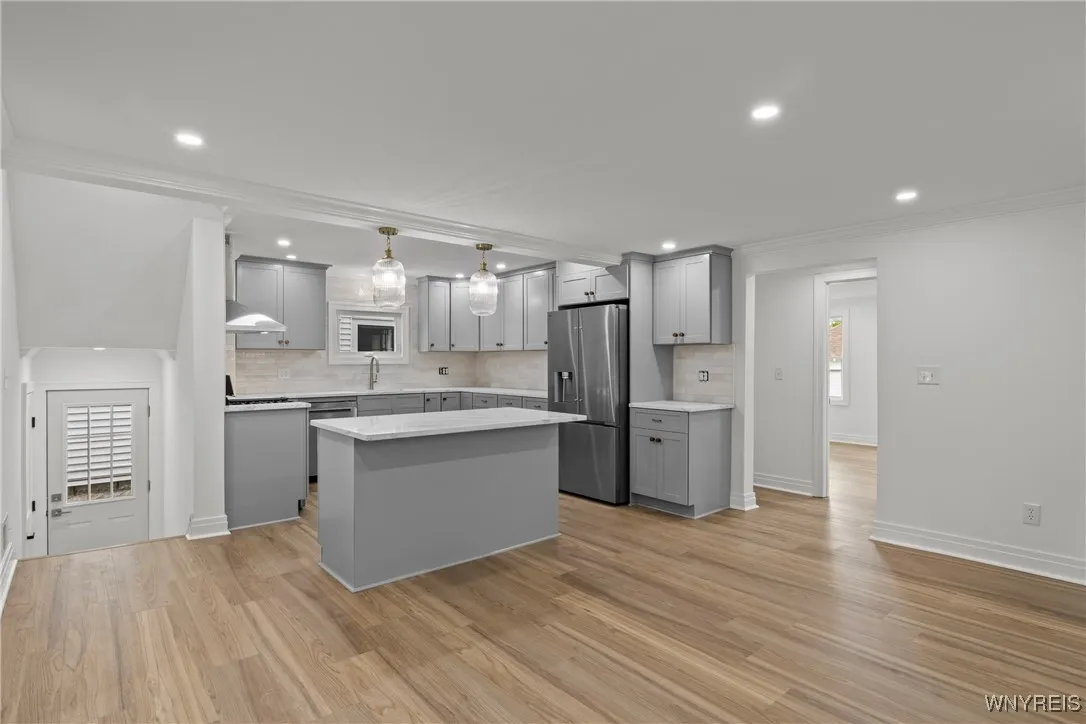 Spacious eat in kitchen.