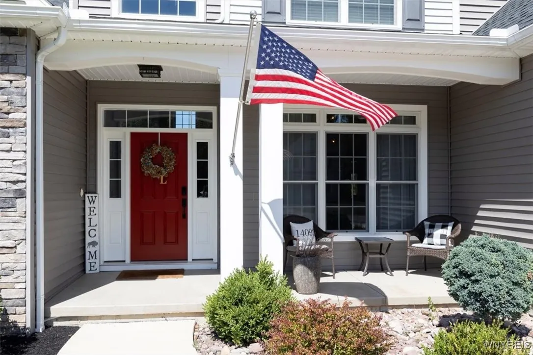 The front porch entry welcomes you home!