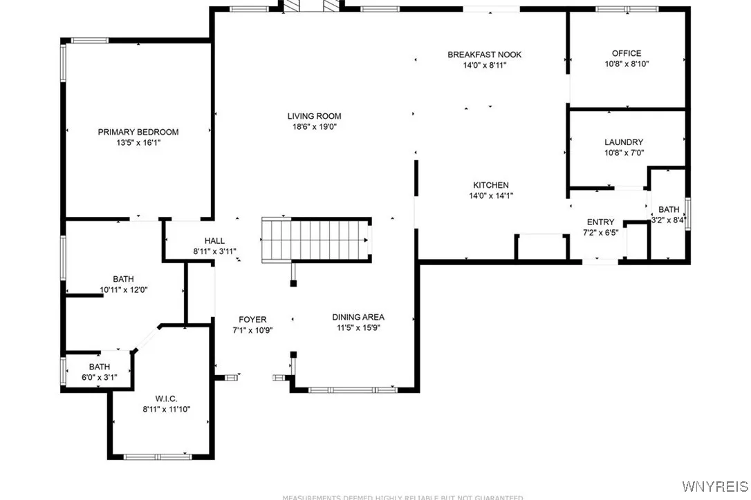 Floor plan of first floor