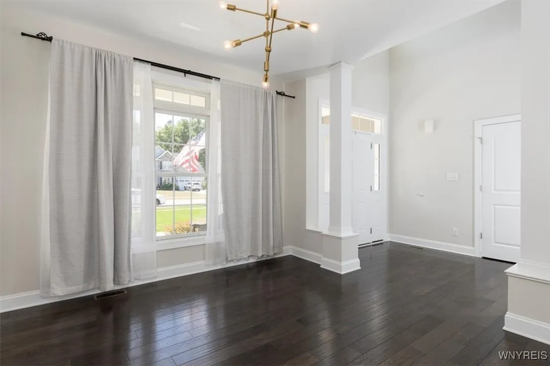 The formal dining room rounds off the first floor