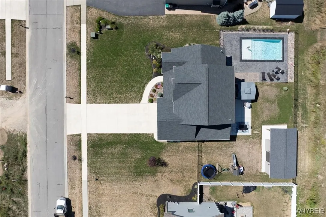 Overhead view of home