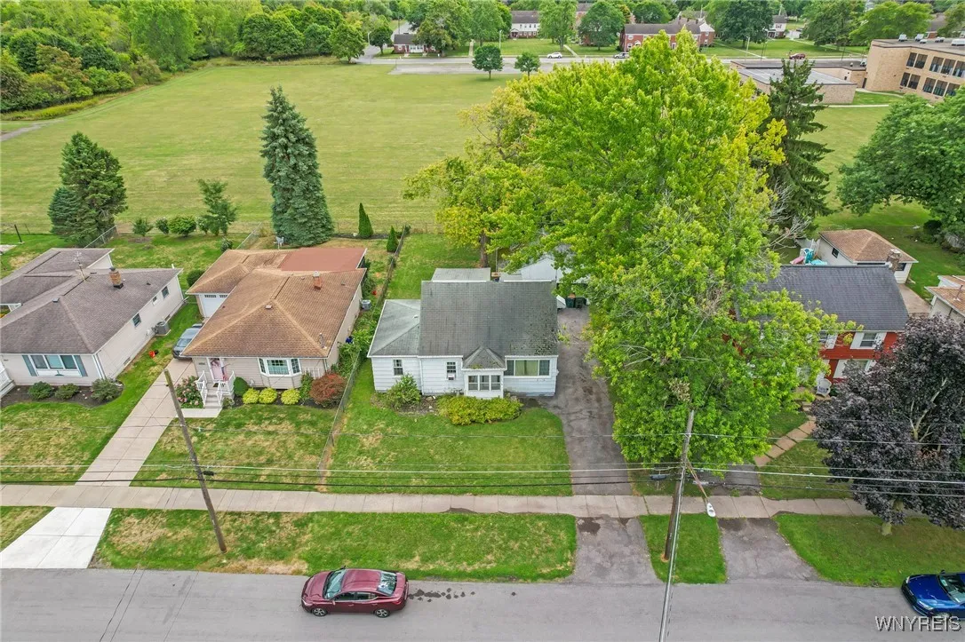 Aerial view of house