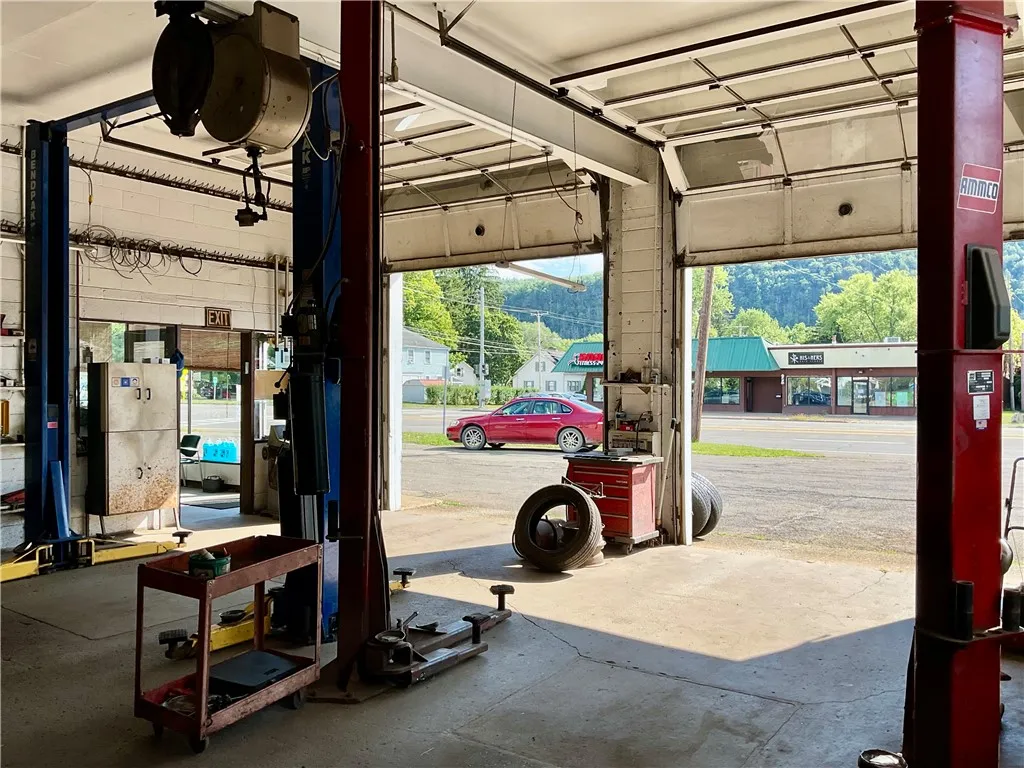 View from the back of the bays
