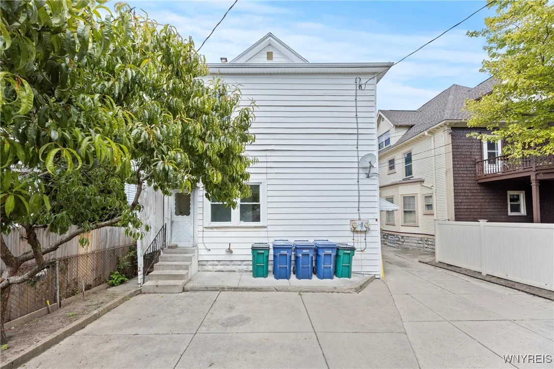 rear of home