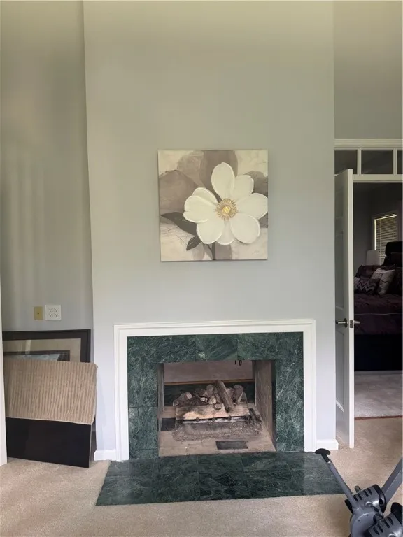Primary bedroom fireplace