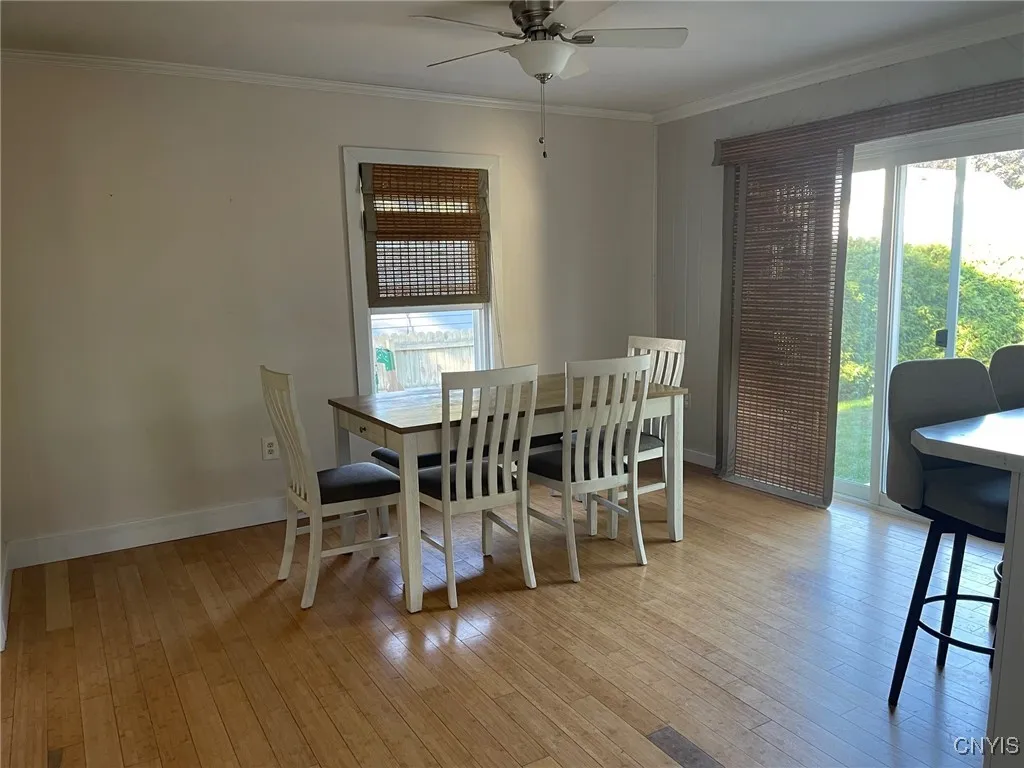 Dining area open to kitchen