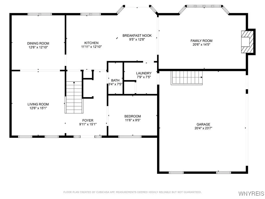 First floor plan approx. sizes