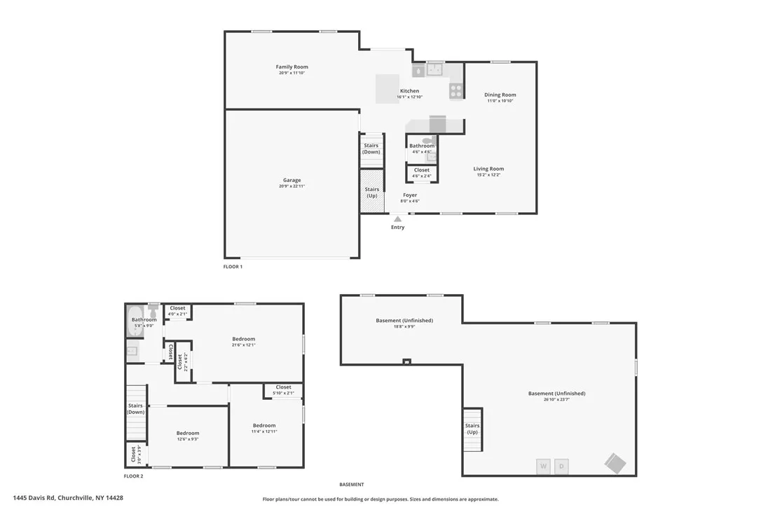 1445 Davis Road, Chili, New York 14428, Chili, New York 14428, 3 Bedrooms Bedrooms, 7 Rooms Rooms,1 BathroomBathrooms,Residential,Closed,1445 Davis Road, Chili, New York 14428,0,R1634366