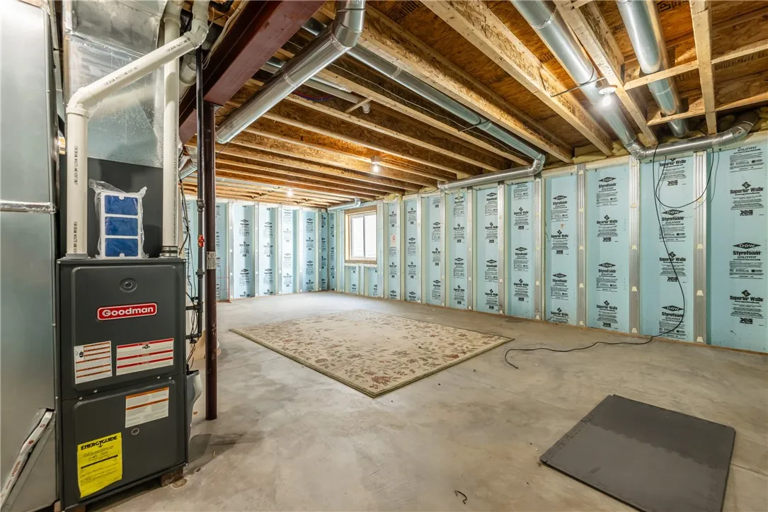 LOWER LEVEL WITH EGRESS WINDOW GREAT POTENTIAL LIVING SPACE!