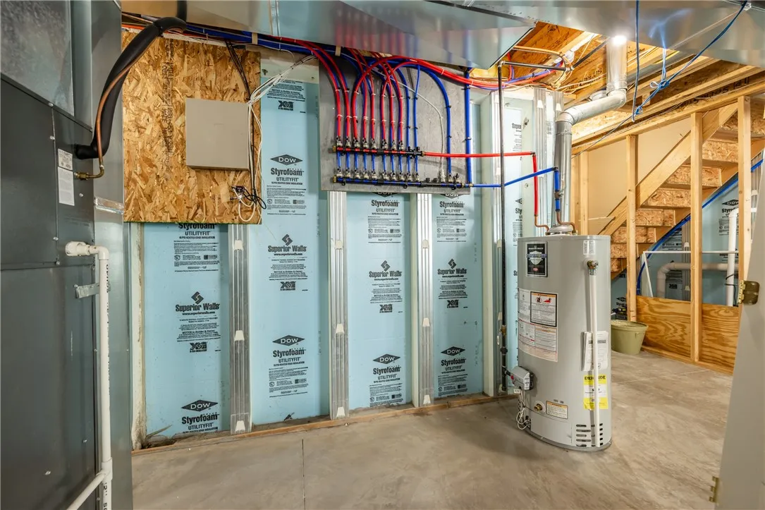 LOWER LEVEL WITH EGRESS WINDOW GREAT POTENTIAL LIVING SPACE!